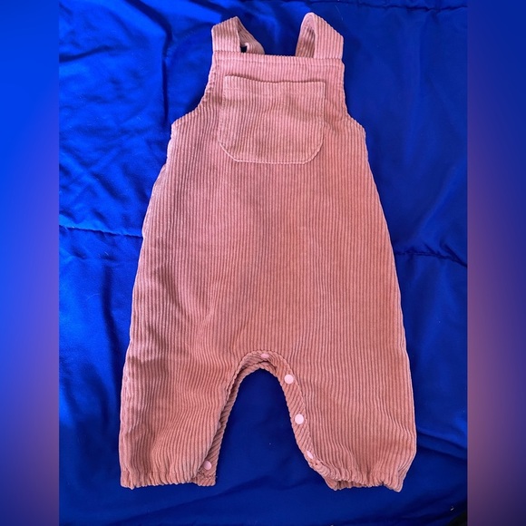 Other - 0-3 month pink corduroy overalls coveralls adjustable baby girl outfit cute set